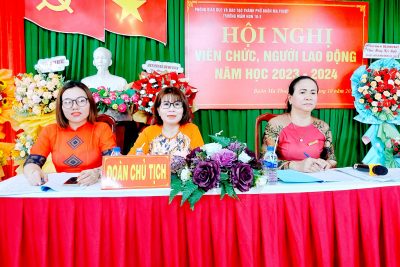 Hội Nghị Viên Chức, Người Lao Động Năm Học 2023-2024 Được Tổ Chức Thành Công Tại Trường Mầm Non 10-3