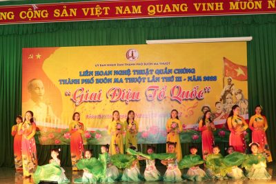 Trường Mầm Non 10-3 tham dự liên hoan Nghệ thuật quần chúng Thành Phố Buôn Ma Thuột Lần Thứ III năm 2022